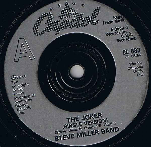 Steve Miller Band - Joker - Used Vinyl Record 7" image 7