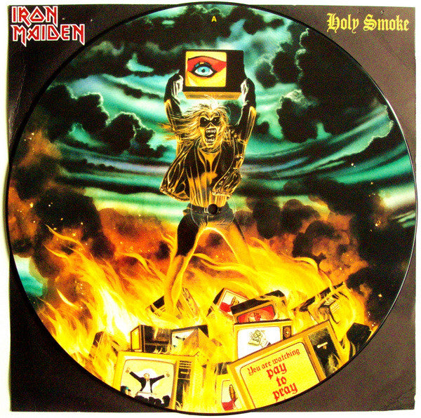Iron Maiden - Holy Smoke - Used Vinyl Record 12" image 1