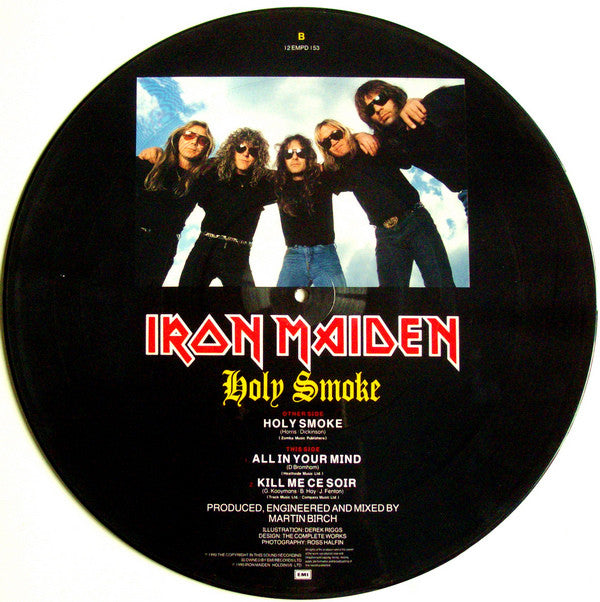 Iron Maiden - Holy Smoke - Used Vinyl Record 12" image 4