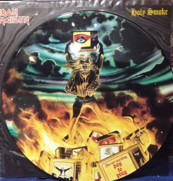 Iron Maiden - Holy Smoke - Used Vinyl Record 12" image 5