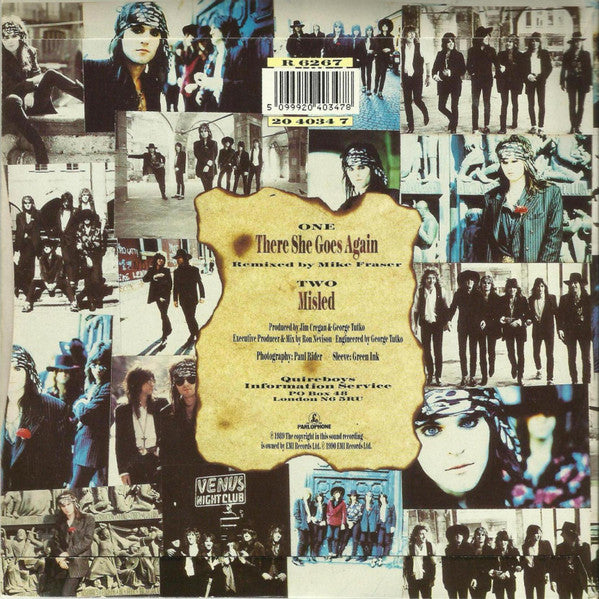 Quireboys - re She Goes Again / Misled - Used Vinyl Record 7" image 6