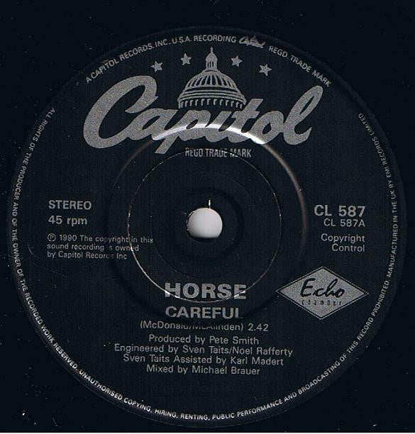 Horse - Careful - Used Vinyl Record 7" image 8