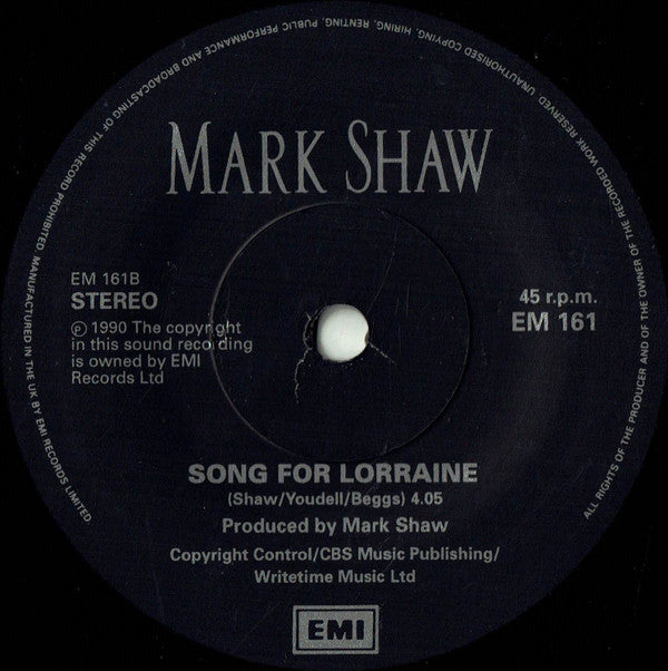 Mark Shaw - Love So Bright - Used Vinyl Record 7" image 4