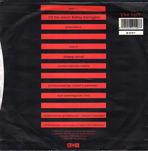 Robert Palmer - I'll Be Your Baby Tonight - Used Vinyl Record 7" image 2