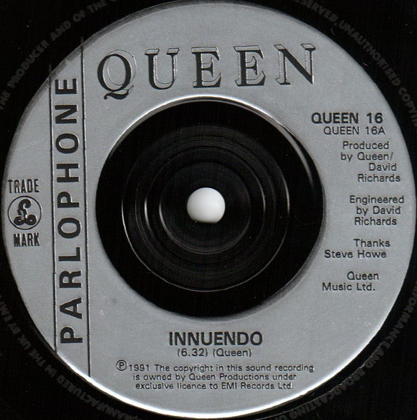 Queen - Innuendo - Used Vinyl Record 7" image 3