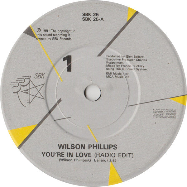 Wilson Phillips - You're In Love / Hold On - Live In Japan - Used Vin image 3