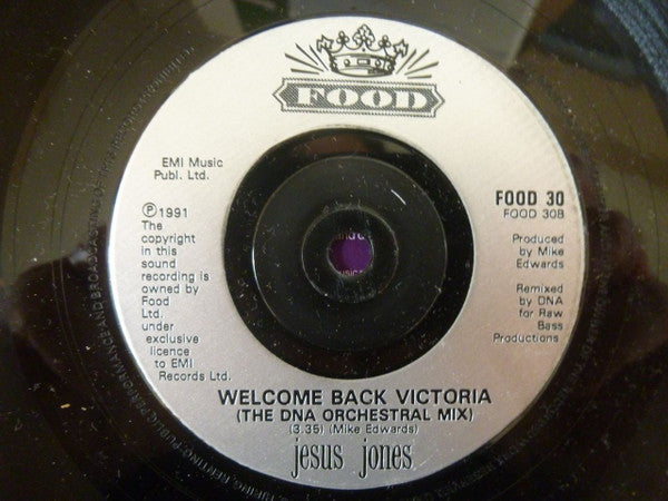 Jesus Jones - Right Here, Right Now - Used Vinyl Record 7" image 2