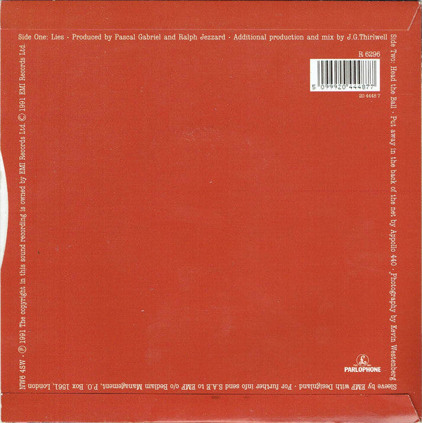 EMF - Lies - Used Vinyl Record 7" image 2