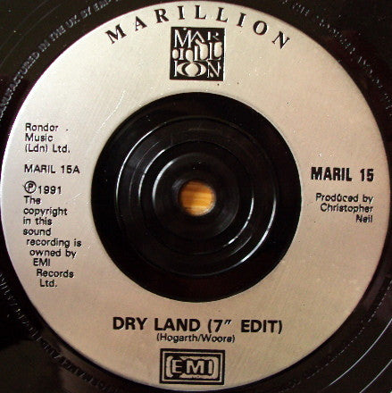 Marillion - Dry Land - Used Vinyl Record 7" image 3