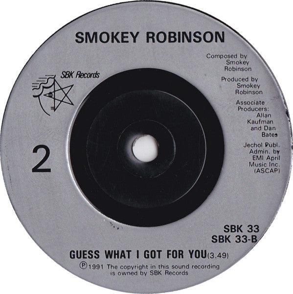 Smokey Robinson - Double Good Everything - Used Vinyl Record 7" image 4