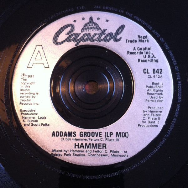 MC Hammer - Addams Groove - Used Vinyl Record 7" image 2