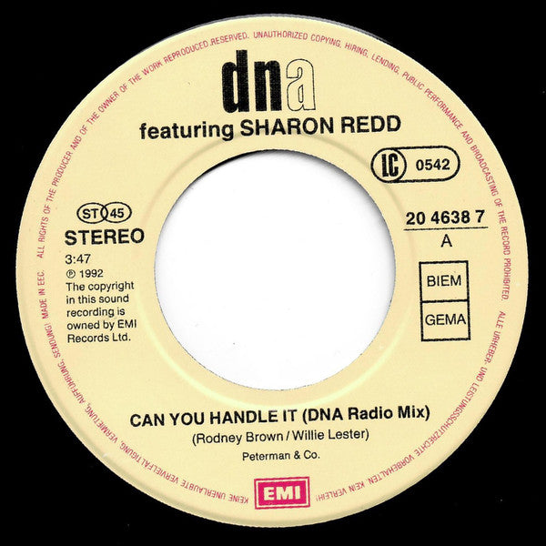 DNA - Can You Handle It - Used Vinyl Record 7" image 3