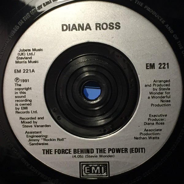 Diana Ross - Force Behind The Power - Used Vinyl Record 7" image 3