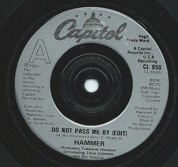 MC Hammer - Do Not Pass Me By - Used Vinyl Record 7" image 2