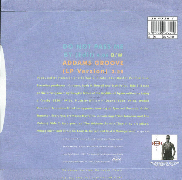 MC Hammer - Do Not Pass Me By - Used Vinyl Record 7" image 8