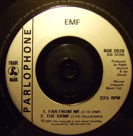 EMF - Unexplained EP - Used Vinyl Record 7" image 4