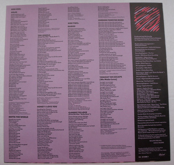 Ashford & Simpson - Solid - Used Vinyl Record image 3