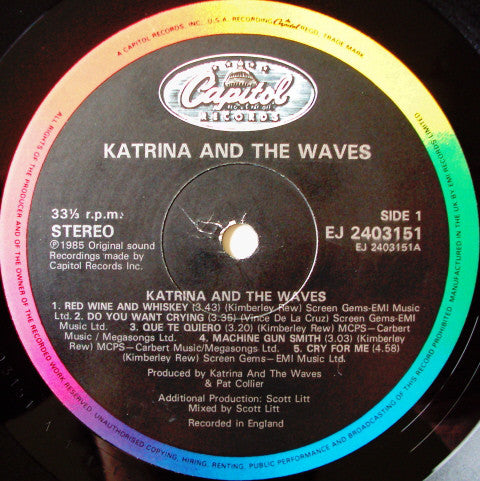 Katrina And The Wave - Used Vinyl Record image 3