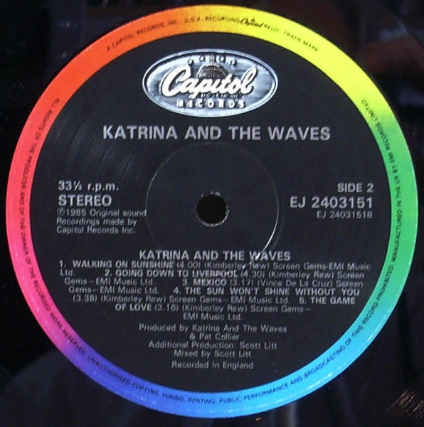Katrina And The Wave - Used Vinyl Record image 4