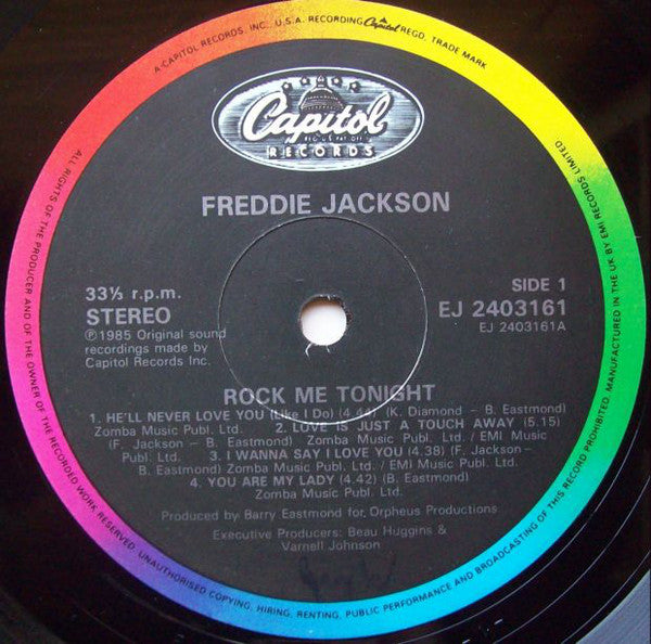 Freddie Jackson - Rock Me Tonight - Used Vinyl Record image 3