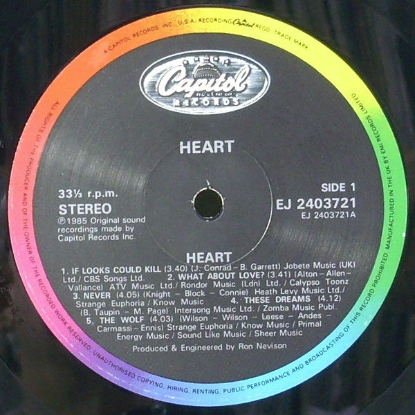 Heart - Used Vinyl Record image 5