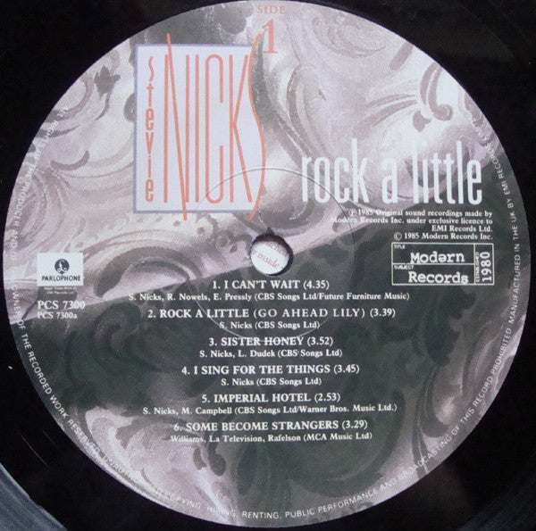 Stevie Nicks - Rock A Little - Used Vinyl Record image 5