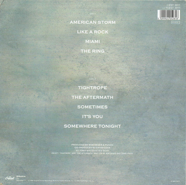 Bob Seger And The Si - Like A Rock - Used Vinyl Record image 2