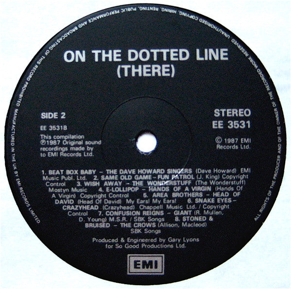 Various - On The Dotted Line...(There) - Used Vinyl Record image 4