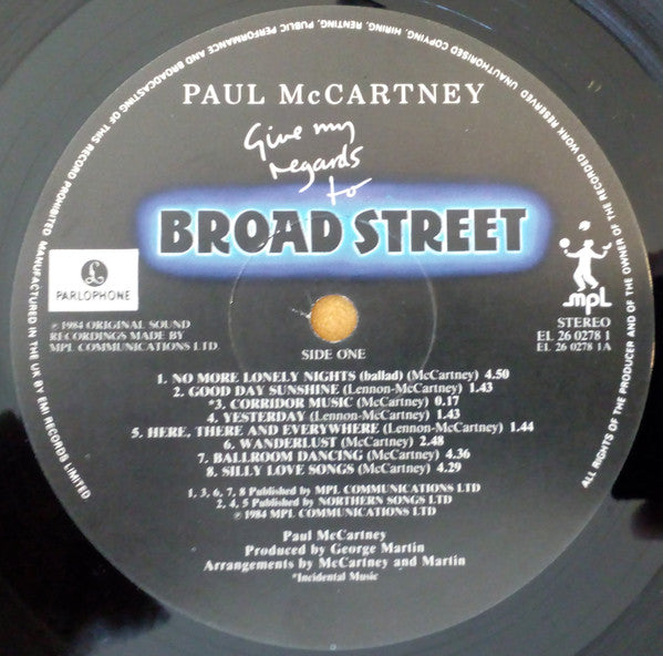 Paul McCartney - Give My Regards To Broad Street - Used Vinyl Record image 4