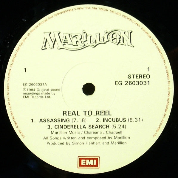Marillion - Real To Reel - Used Vinyl Record image 3
