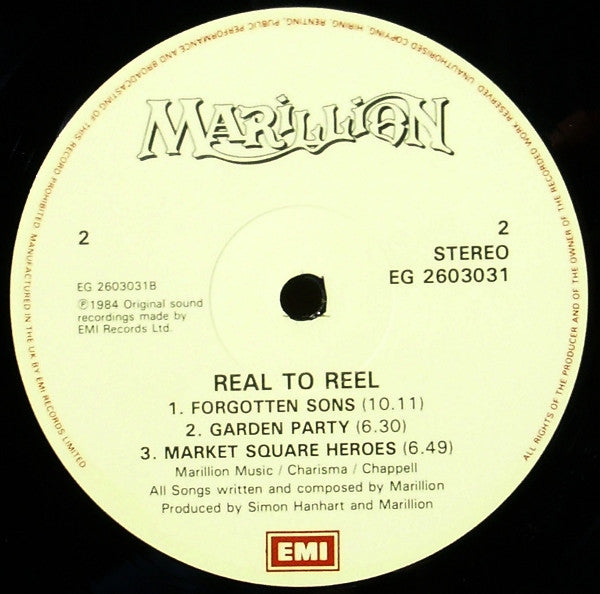 Marillion - Real To Reel - Used Vinyl Record image 4