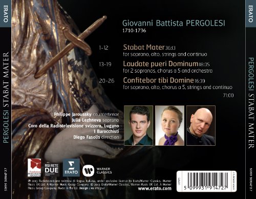 Giovanni Battista Pe - Stabat Mater - Laudate Pueri - Confitebor - CD image 2