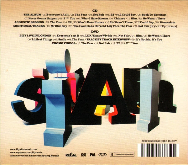 Lily Allen - It's Not Me, It's You - Used CD image 2