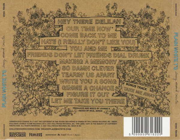 Plain White T's - Every Second Counts - Used CD image 2