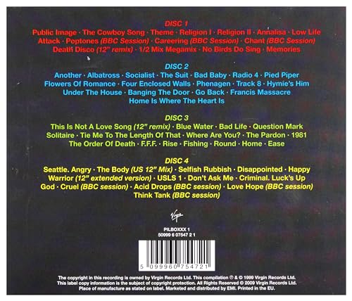 Public Image Limited - Plastic Box - CD image 2