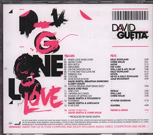 David Guetta - One Love - Used CD image 2