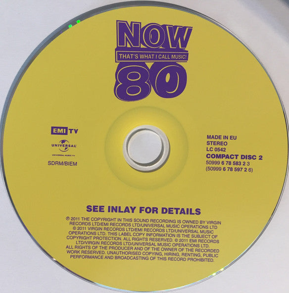 Various - Now That's What I Call Music! 80 - Used CD image 4