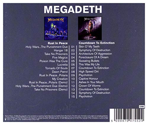 Megadeth - Rust In Peace / Countdown To Extinction - CD image 2