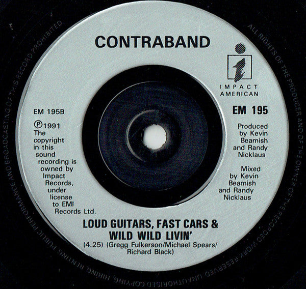 Contraband - All The Way From Memphis - Used Vinyl Record 7" image 4