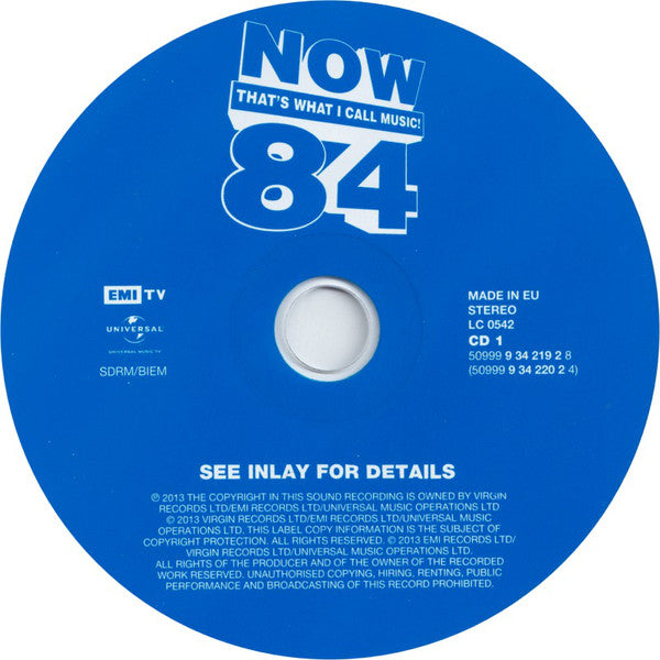 Various - Now That's What I Call Music! 84 - Used CD image 3