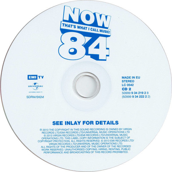 Various - Now That's What I Call Music! 84 - Used CD image 4