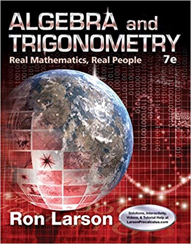 Algebra and Trigonometry : Real Mathematics, Real People