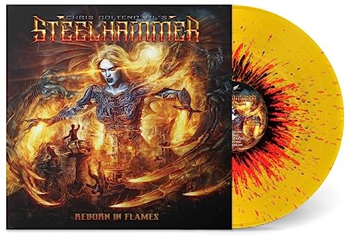 CHRIS BOHLTENDAHL'S - REBORN IN FLAMES (YELLOW/ORANGE/BLACK VINYL) - Vi image 1