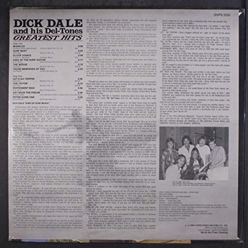 DICK DALE & HIS DEL- - GREATEST HITS 1961-1976 - Vinyl Record lp image 3
