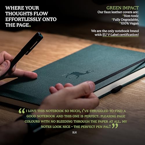 Dingbats A4+ Wildlife Green Deer Notebook - Plain - Non-book item image 4
