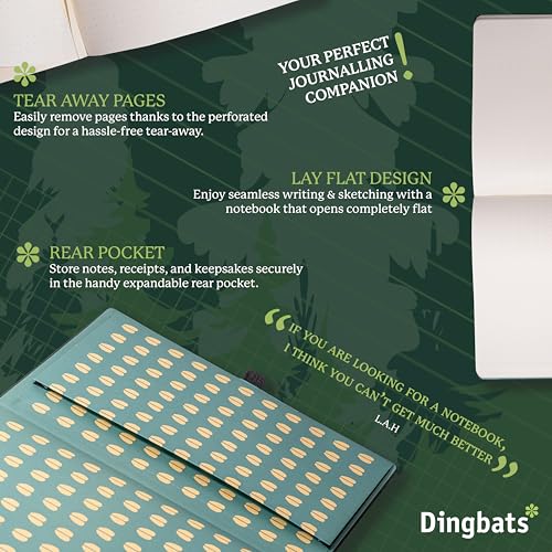 Dingbats A4+ Wildlife Green Deer Notebook - Plain - Non-book item image 5