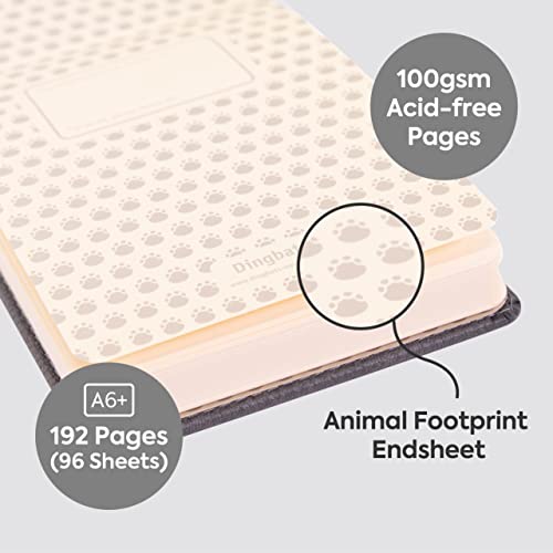 Dingbats A6+ Wildlife Grey Elephant Reporter Notebook - Plain - Non-bo image 2