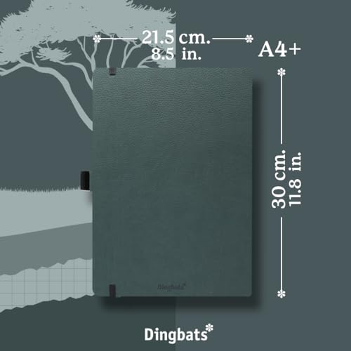 Dingbats A4+ Wildlife Green Deer Notebook - Dotted - Non-book item image 4