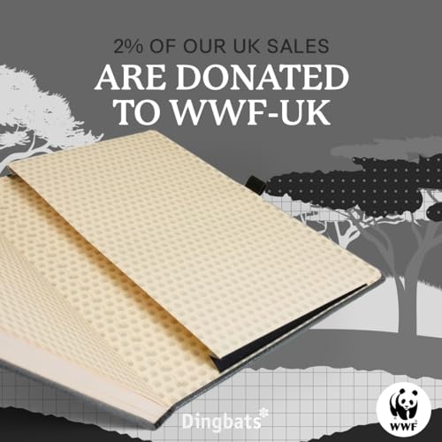 Dingbats A4+ Wildlife Grey Elephant Notebook - Dotted - Non-book item image 5