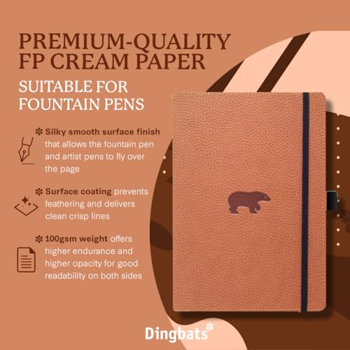 A4 BROWN BEAR NBOOK DOTTED - Non-book item image 2